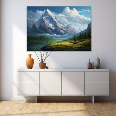 Painting of Mountain Scenery